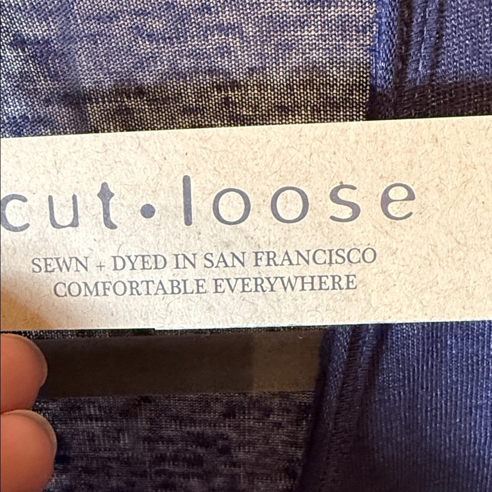 Cut Loose Tie Front Cardigan XL NWT Lightweight Blue Open Front Top - Picture 4 of 12